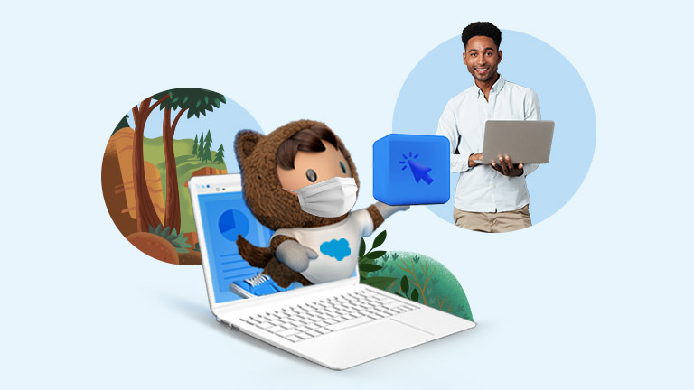 Astro in a mask helping IT innovate