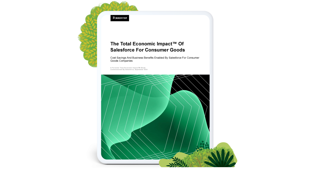The Total Economic Impact™ of Salesforce for Consumer Goods portrait