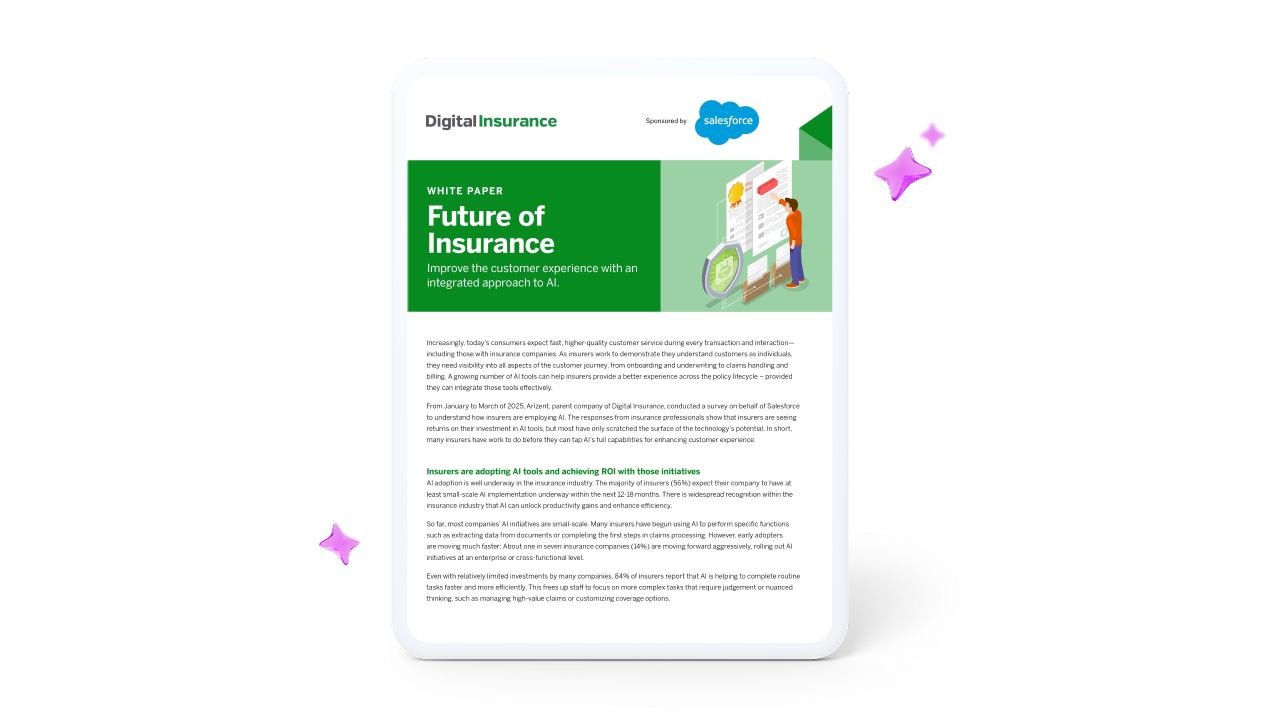 Salesforce Future of Insurance cover