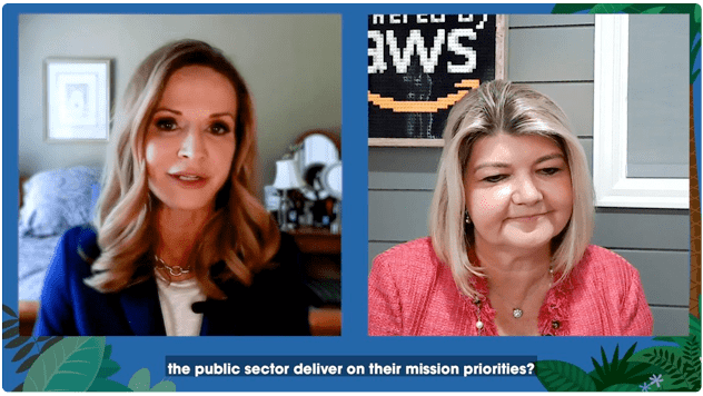 Salesforce and AWS thought leaders discussing Public Sector innovation