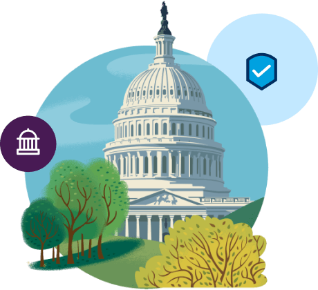 Capitol building illustration