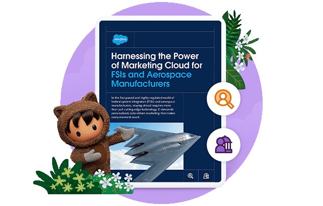Harnessing the Power of Marketing Cloud for FSIs and Aerospace Manufacturers guide cover