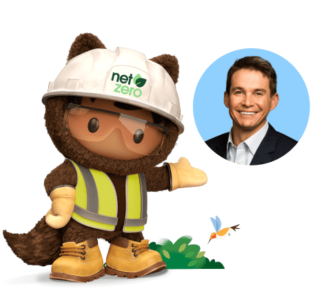Astro with image of Patrick Flynn, VP of Sustainability at Salesforce