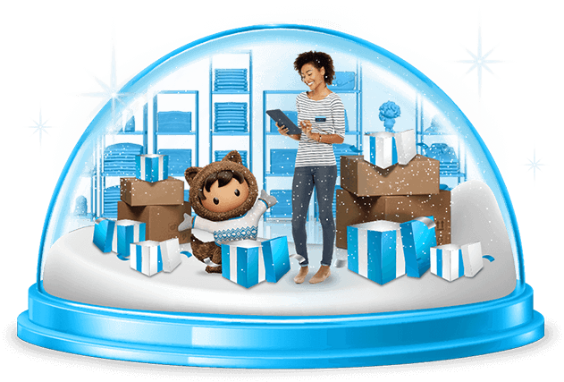 A wheel with all Customer 360 product icons.