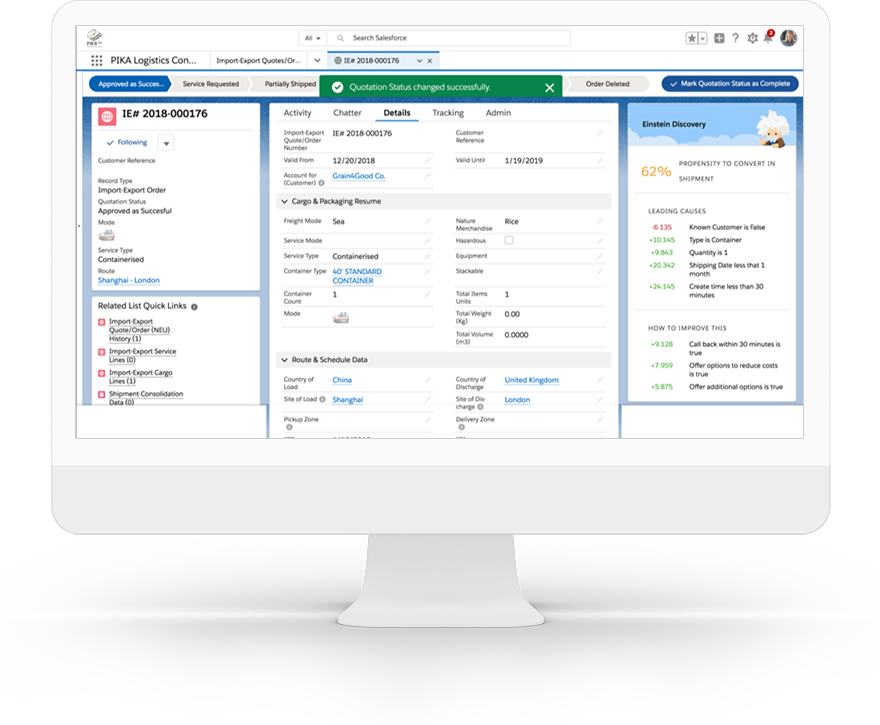 Improve Your Logistics and Shipping Experience Salesforce EMEA