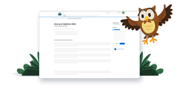 Laptop showing Trailhead Homepage and Hootie