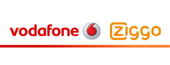 Vodafone/Ziggoのロゴ