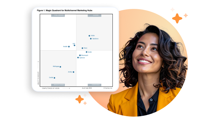 Cover of the 2025 Gartner Magic Quadrant for Customer Data Platforms report.