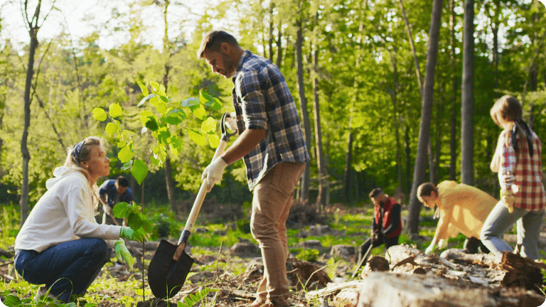 middle school children in a group learning environment