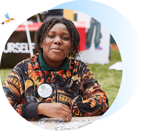 young student smiling for the camera