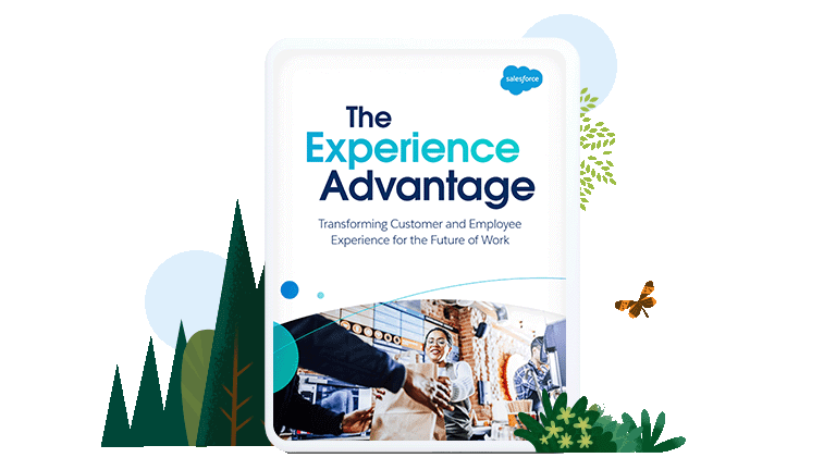The Experience Advantage e-book cover displayed in a tablet device