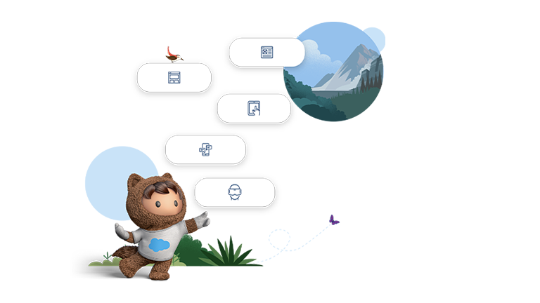 Astro with icons for for content marketing examples listed above