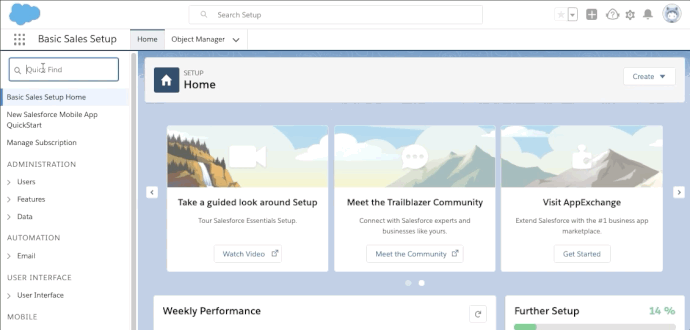User searches for and selects Gmail Integration and Sync setting from Quick Find search bar.