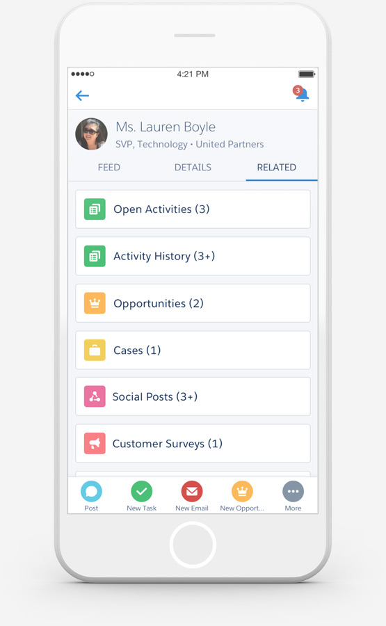 Salesforce mobile app