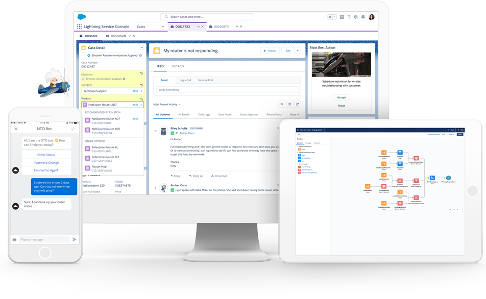 Service Cloud Einstein on multiple devices
