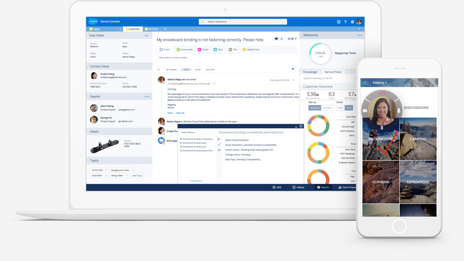 Improve agent productivity with Service Cloud for call centers