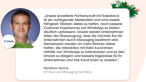 Zitat von Meta zum Thema WhatsApp Marketing