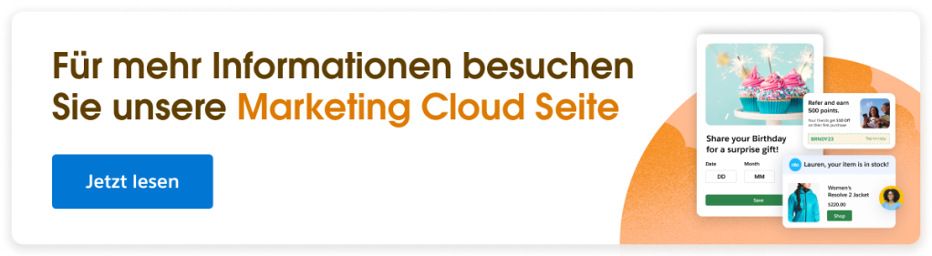Banner zur Salesforce Marketing Cloud
