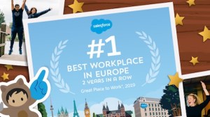 Salesforce es la mejor empresa para trabajar en Europa por segundo año consecutivo
