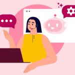 Un agente IA ayuda a un representante de atención al cliente a resolver casos.