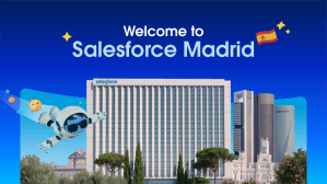 Illustration of the new Salesforce Madrid headquarters.