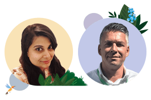 Trailblazers Sandor van den Brink, Digital Sales Experience Leader for Global Field Services, and Technical Architect Akila Subramanyam from Schneider Electric