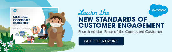 Display banner that leads to the State of the Connected Customer Report, 4th Edition.