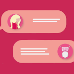 Illustration showing AI prompts for small business service