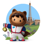 Astro en tenue de sport tient une médaille d'or devant la Tour Eiffel