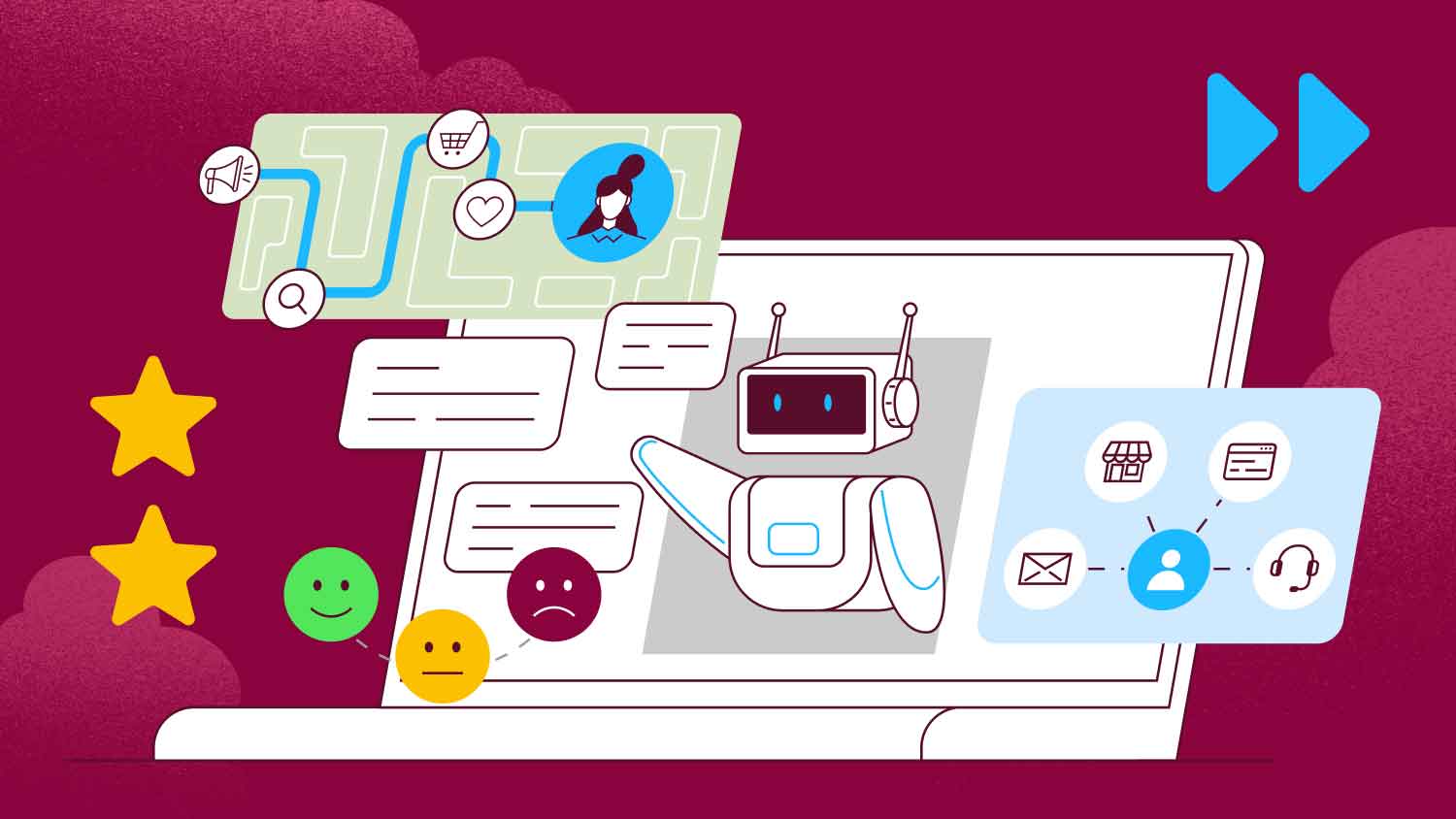 Grâce à l'IA, vous pouvez améliorer chaque aspect de l'expérience client, de la satisfaction à la fidélité.