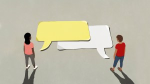 illustration of people talking