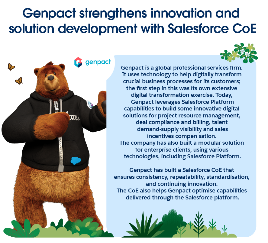Genpact strengthens innovation and solution development with Salesforce CoE