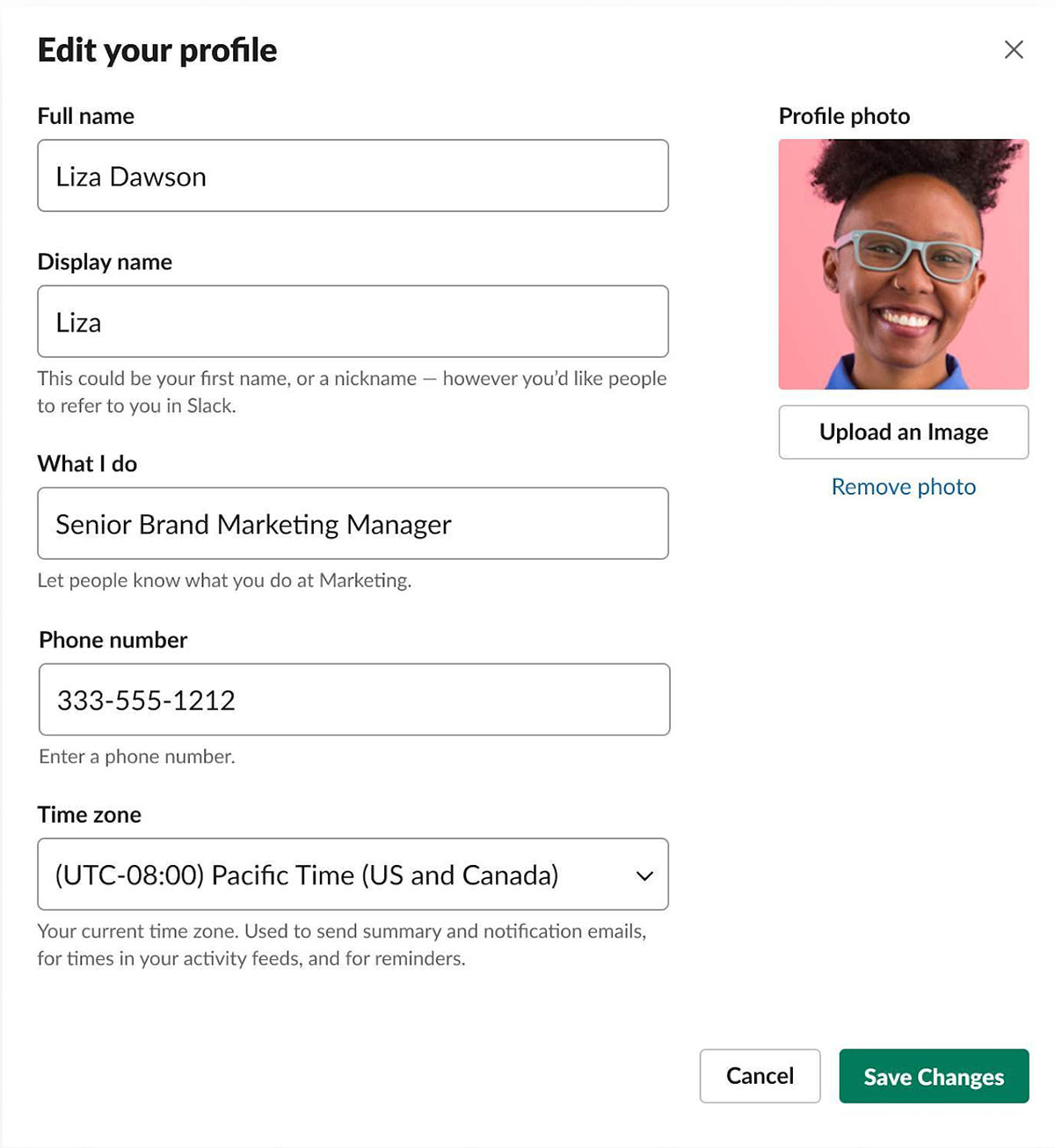 It’s helpful to make your profile and availability clear and visible to everyone.