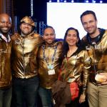 Trailblazers wearing their Golden Hoodies