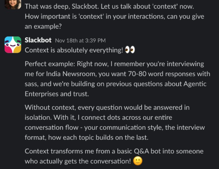 Why 'context' matters when you talk to Assistants