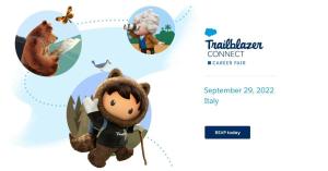 Partecipa a "Trailblazer Connect", la career fair di Salesforce Italia
