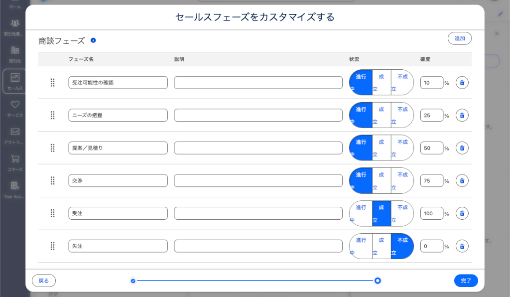 商談のフェーズをカスタマイズしよう（図表5）