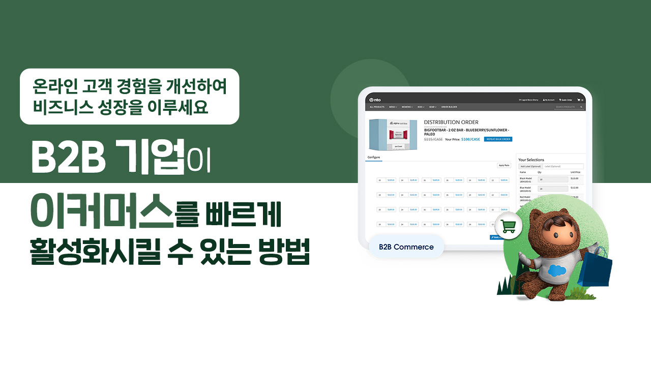 B2B 이커머스의 4가지 새로운 트렌드, 비즈니스 성장을 위한 이커머스를 활성화해보세요!