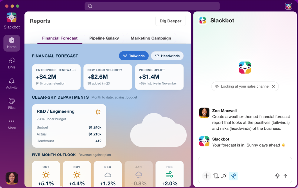 slackbot surface screen