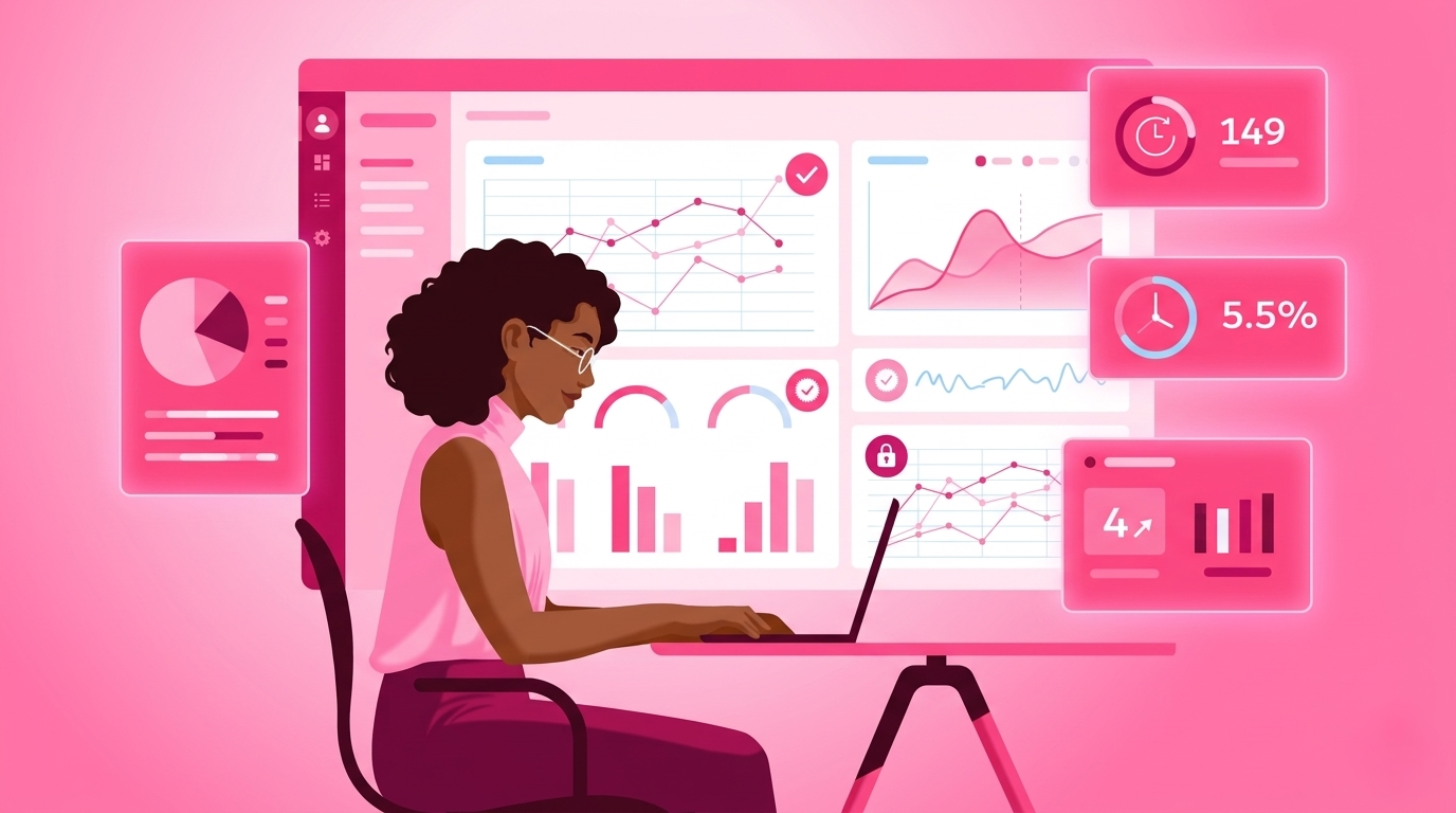 una persona mirando el dashboard de atención al cliente con métricas y tickets