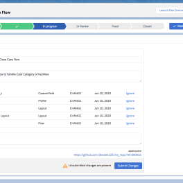 This is a screenshot of the Salesforce Customer 360 Platform Development Ops Center