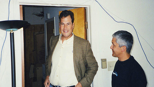 Salesforce Co-founders Marc Benioff and Frank Dominguez