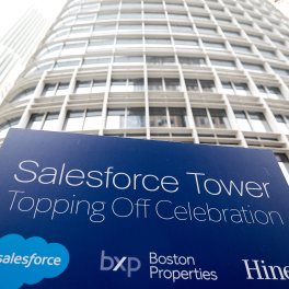 Salesforce Tower Topping Off Celebration
