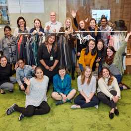 Salesforce employees partnered with Dress for Success for their VTO day in 2019.