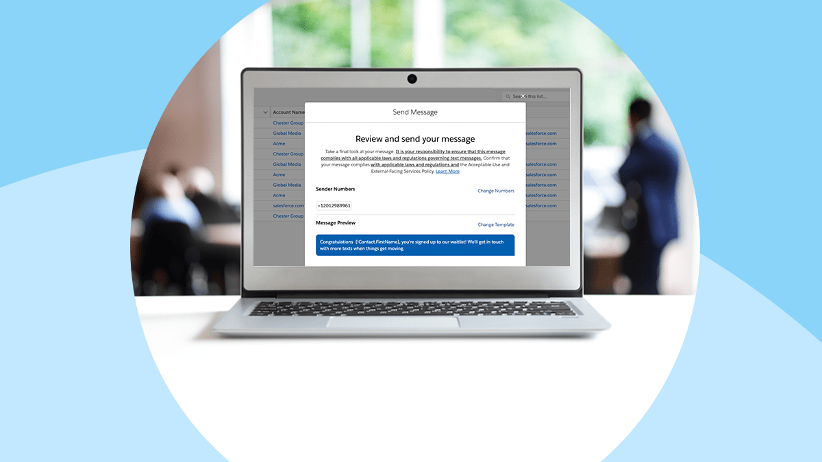 Customer apps broadcast messaging function