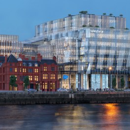 this is an image of the salesforce tower in Dublin