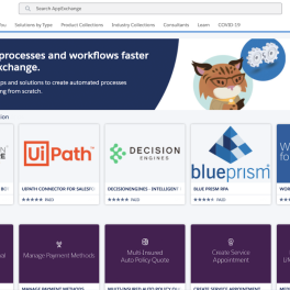 Einstein Automate AppExchange page surfaces relevant automation solutions