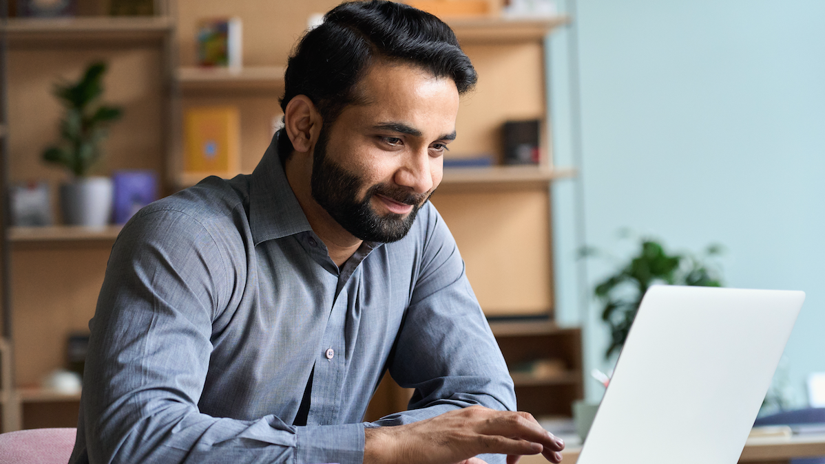 man at laptop