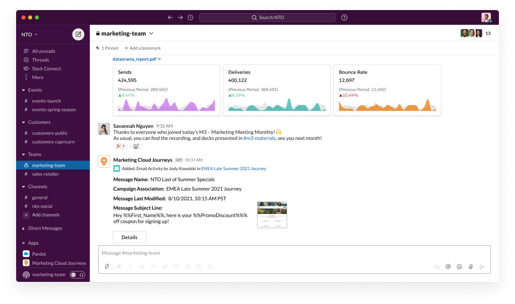 Slack-First Marketing - Datorama and Marketing Cloud Journeys