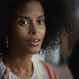 Still of woman in New Frontier ad campaign